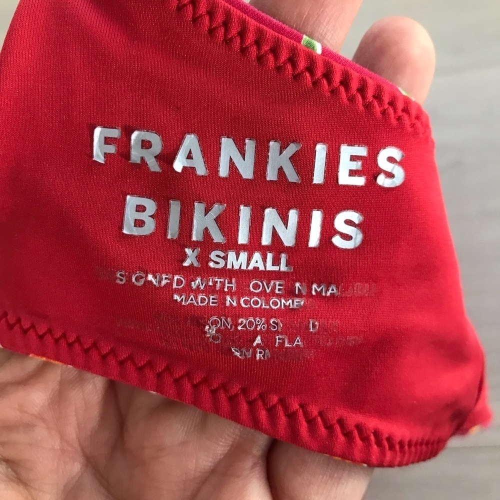 frankie’s bikinis autumn flower bikini top sz XS extra small - Picture 8 of 8